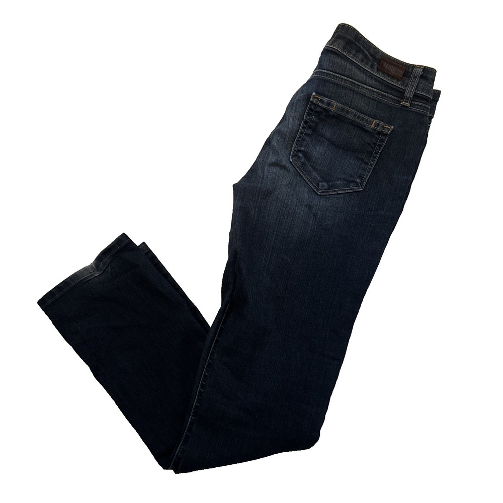 PAIGE Skyline Straight Jeans Womens Size 26 x 30‎ Blue Mid Rise Stretch Denim